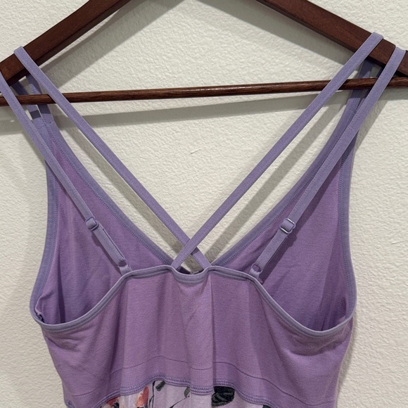 Gilligan & O'Malley Purple Floral Sleep Dress - Picture 4 of 6